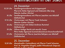 Plakat Weihnachten in der Stadt